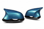 wide view of TRE Performance Painted Wing Mirror Unit for BMW FX 2010+ with white background