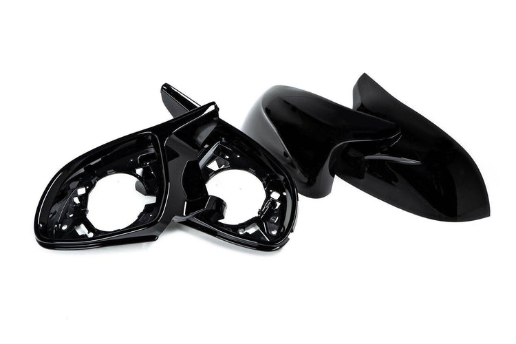 wide view of TRE Performance Wing Mirror Units for BMW X Series 2018+ with white background