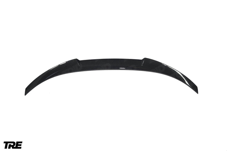 Wide view of TRE Pre-Preg Carbon Fibre Competition Rear Spoiler for BMW 2 Series F44 2020+ with white background