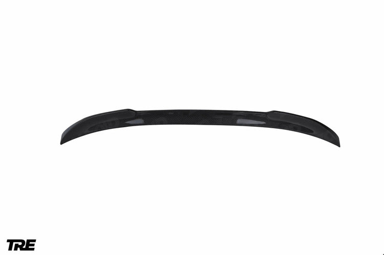 wide view of TRE Pre-Preg Carbon Fibre CS Rear Spoiler for BMW 5 Series / M5 G30/F90 2017-2023 with white background