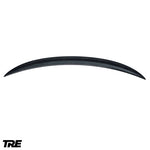wide view of TRE Carbon Pre-Preg Carbon Fibre Performance Spoiler for BMW 2 Series & M2 FX 2014-2021 with white background