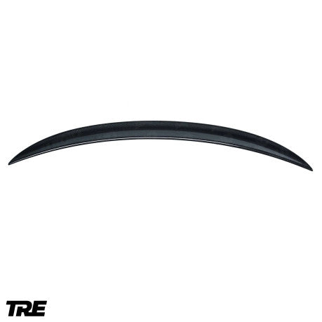 wide view of TRE Carbon Pre-Preg Carbon Fibre Performance Spoiler for BMW 2 Series & M2 FX 2014-2021 with white background