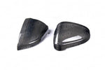wide view of TRE Pre-preg Carbon Fibre Wing Mirror Covers for Audi A4 & A5 Series F5 / B9 2015+ with white background