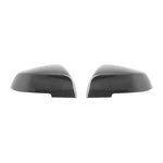 wide view of TRE Pre-preg Carbon Fibre Wing Mirror Covers for BMW FX 2010+ with white background