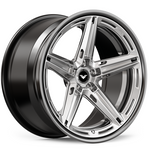 Vorsteiner FR-Aero 307 wheel in a silver finish, angled view
