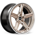 Vorsteiner FR-Aero 307 wheel in a bronze finish, angled view