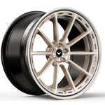 Vorsteiner FR-Aero 310 wheel in a bronze finish, angled view