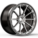 Vorsteiner FR-Aero 310 wheel in a silver finish, angled view, alternate