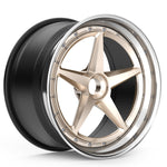 Vorsteiner GTE-351 wheel in a bronze finish, angled view, alternate