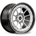 Vorsteiner GTE-353 wheel in a silver finish, angled view