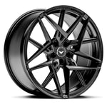 Vorsteiner V-FF 113 wheel in Mystic Black, angled view, for Mercedes-Benz C-Class