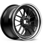 Vorsteiner VC-321 wheel in a black finish, angled view