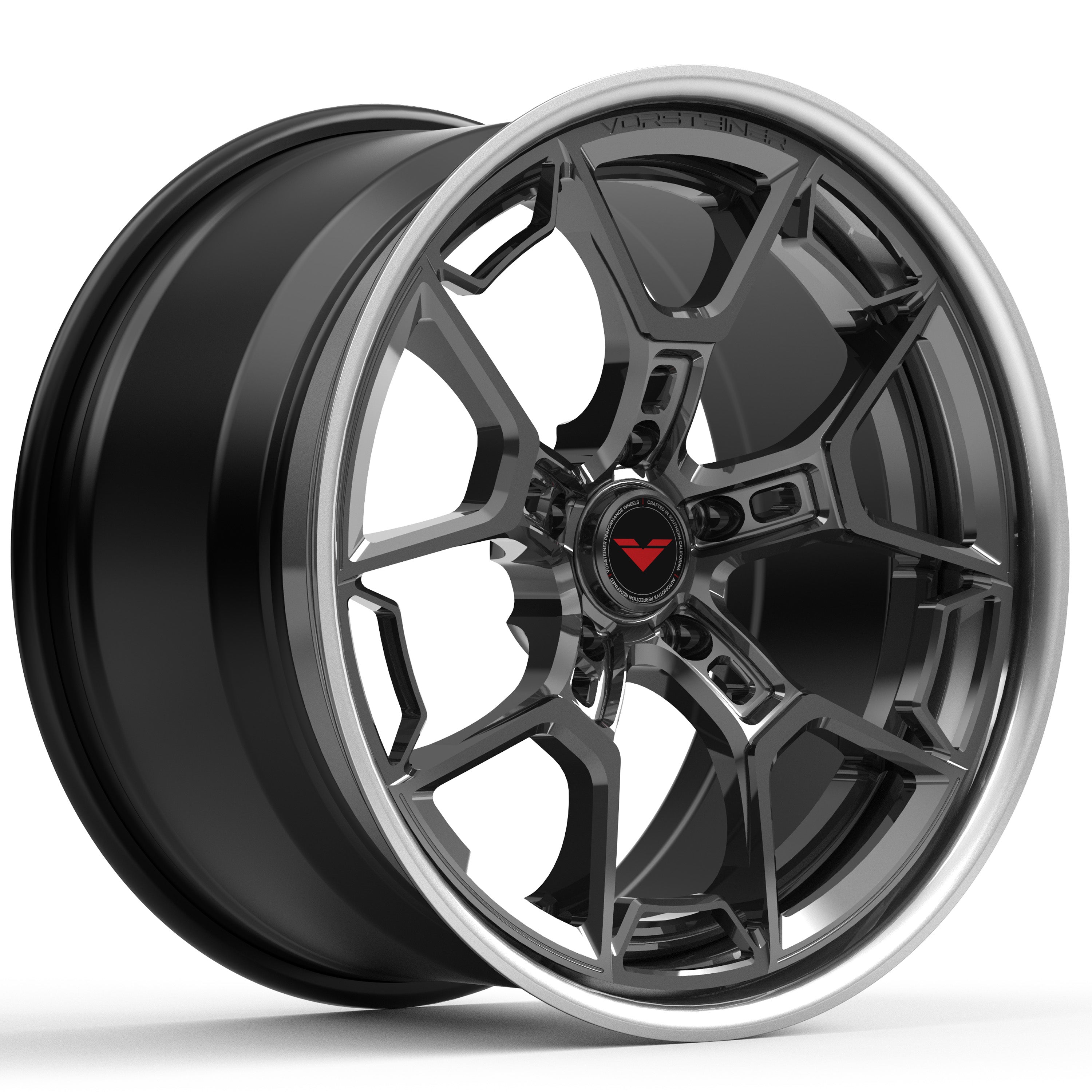 Vorsteiner VC-323 wheel in Graphite, angled view