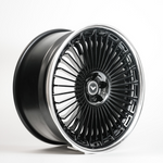 Vorsteiner VE-391 wheel in a black finish, angled view, alternate