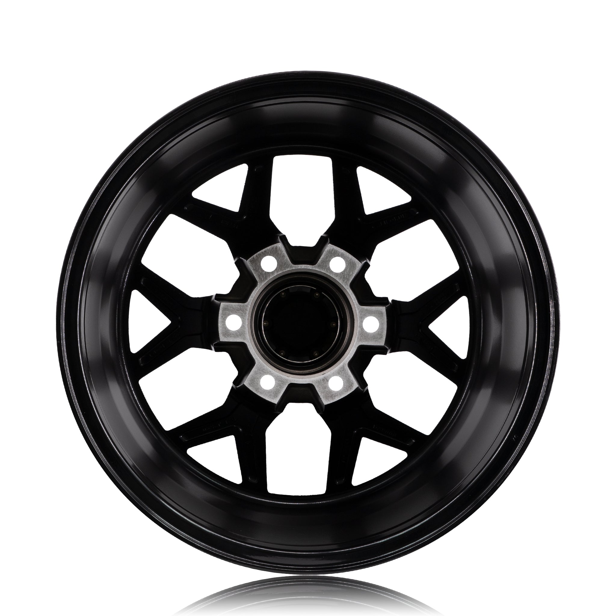 Venomrex VR-601BL wheel in Coal Black, front face view, alternate, for Chevrolet Silverado (17x9)