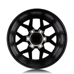 Venomrex VR-601BL wheel in Coal Black, front face view, alternate, for Chevrolet Silverado (17x9)