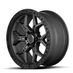 Vorsteiner Venomrex VR-601BL wheel in Tungsten Graphite, angled view, alternate, for Dodge TRX (20x9)