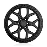 Vorsteiner Venomrex VR-601BL wheel in Tungsten Graphite, front face view, for Dodge Ram 1500