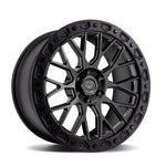 Vorsteiner Venomrex VR-605BL wheel in Coal Black, angled view, for Ford Bronco