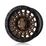 Vorsteiner Venomrex VR-801BL wheel in Baja Bronze, front face view, alternate, for Ram 2500 (17x9)