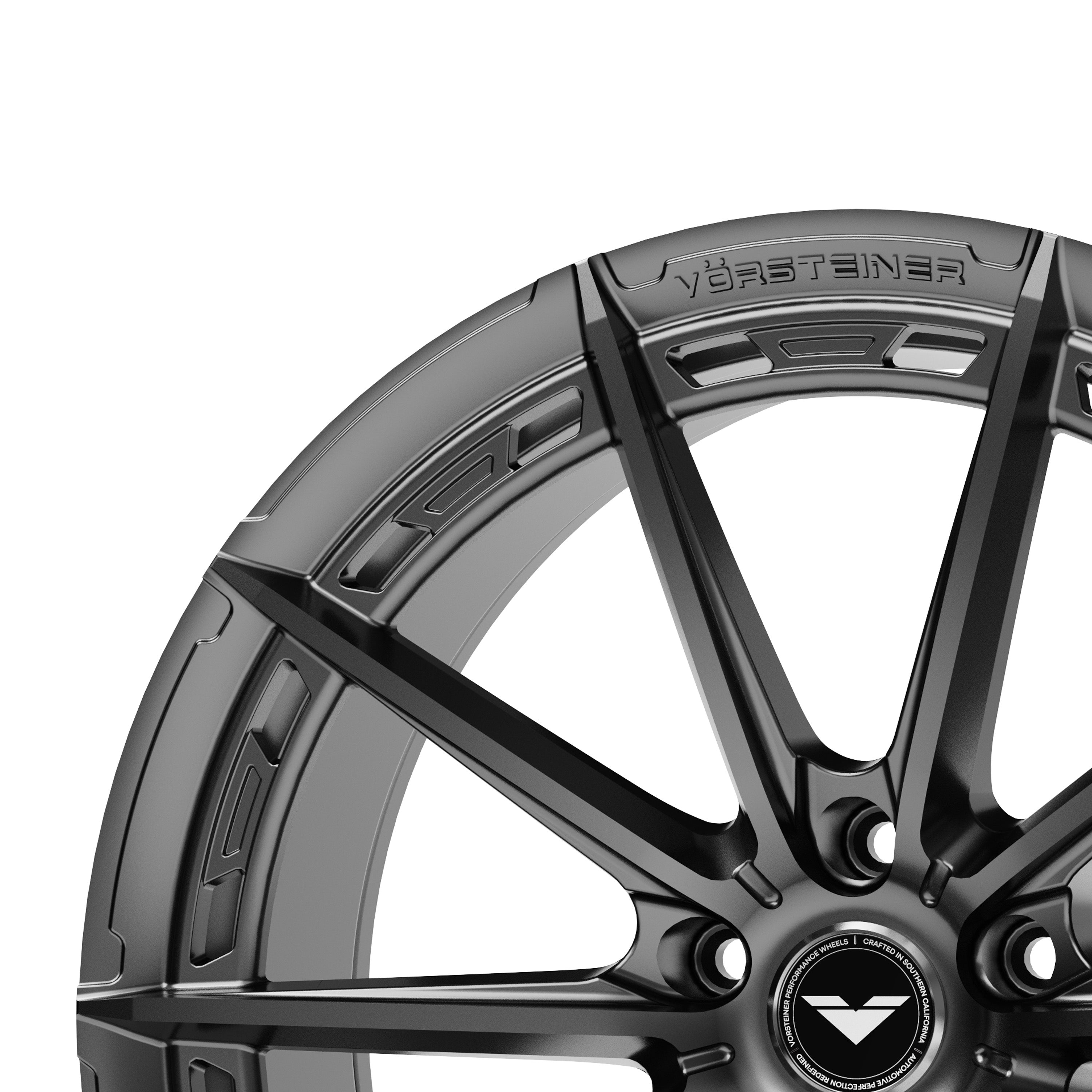 Vorsteiner VFX-001 engraved lip close-up in Carbon Graphite, for Audi A4 Allroad