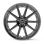 Vorsteiner VFX-001 wheel in Carbon Graphite, front face view, for Tesla Model Y (20x9.5/20x10.5)