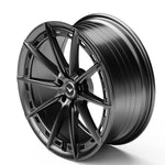 Vorsteiner VFX-001 wheel in Carbon Graphite, angled, alternate, for Tesla Model S (22x9/22x10.5)
