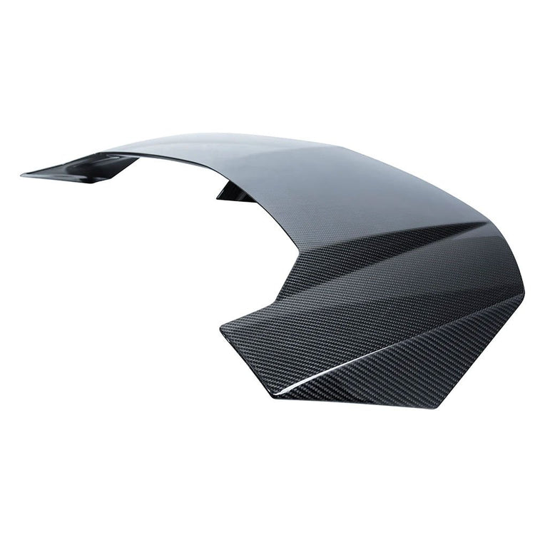 A side wide view of Urban Automotive Carbon Fiber Rear Wing Assembly Lamborghini Urus 2018+ with white background