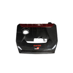 Top wide view of TRE Pre-Preg Carbon Fibre Engine Cover for Yaris GR Mk4 2020+ with white background