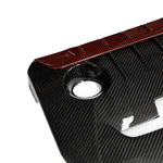 close side view of TRE Pre-Preg Carbon Fibre Engine Cover for Yaris GR Mk4 2020+ with white background