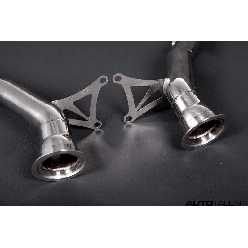 Capristo Exhaust Cat Delete Pipes with Heat Blankets For 458 Challenge - AutoTalent