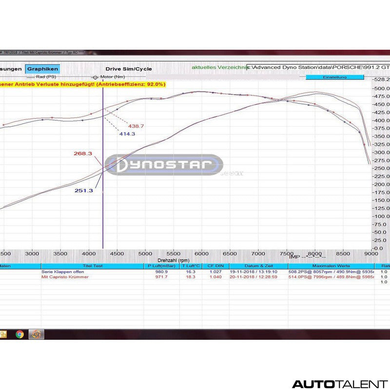 Capristo Exhaust Headers with 200 Cell Sports Cats For 991.2 GT3 RS - AutoTalent