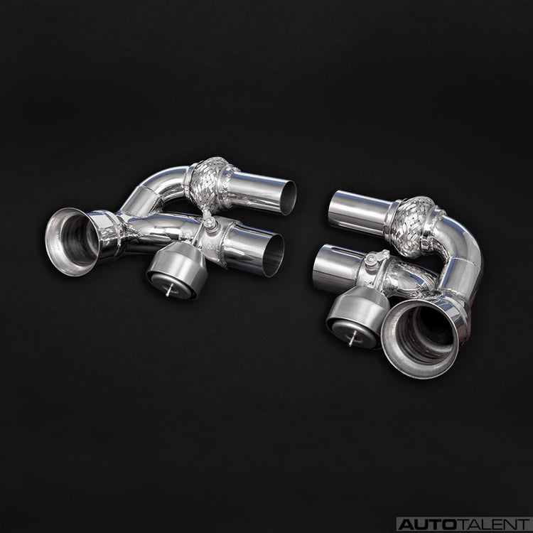 Capristo Exhaust Valved Middle Silencer Delete Pipes For Porsche 911 R - AutoTalent
