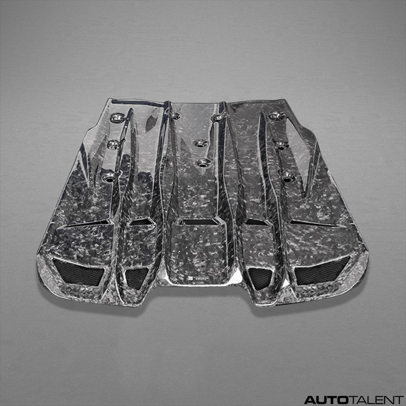 Capristo Aero Forged Carbon Fiber Engine Diffuser For Porsche 991.2 GT3 RS - AutoTalent