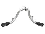 aFe Atlas Exhaust 4in Dual DPF-Back Al Steel w/ Black Tips 16-17 GM Diesel Truck V8-6.6L (td) LML