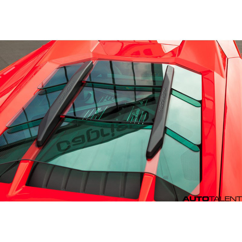 Capristo Exhaust Carbon and Glass Bonnet with Scoops For  Huracan LP580 - AutoTalent