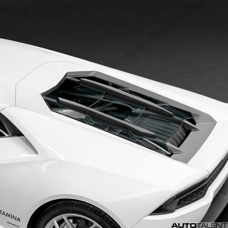 Capristo Aero Carbon and Glass Bonnet without Scoops For Lamborghini Huracan - AutoTalent