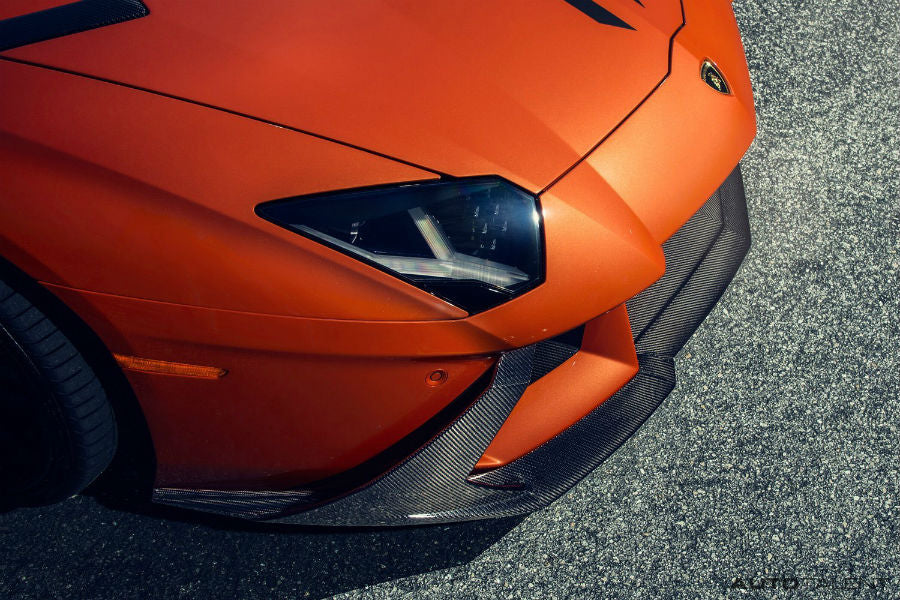 Vorsteiner  Aero Front Spoiler Carbon Fiber PP 2x2 Glossy LAMBORGHINI AVENTADOR ZARAGOZA EDIZIONE PROGRAM - autotalent