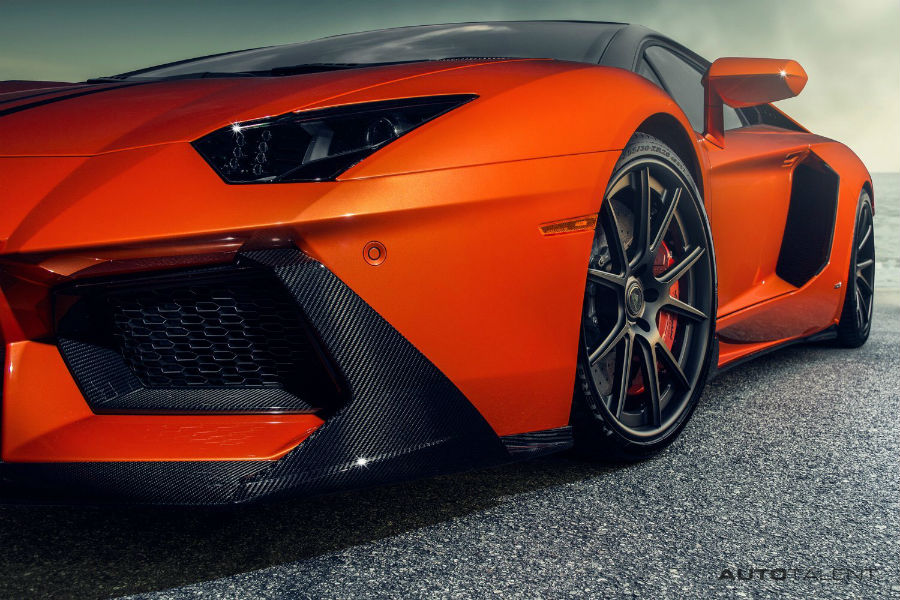 Vorsteiner  Aero Front Spoiler Carbon Fiber PP 2x2 Glossy LAMBORGHINI AVENTADOR ZARAGOZA EDIZIONE PROGRAM - autotalent