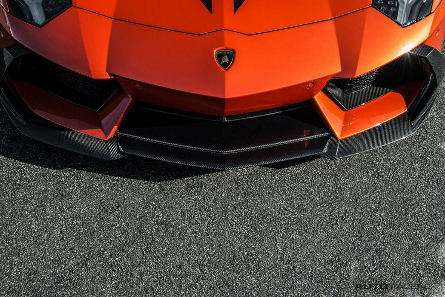 Vorsteiner  Aero Front Spoiler Carbon Fiber PP 2x2 Glossy LAMBORGHINI AVENTADOR ZARAGOZA EDIZIONE PROGRAM - autotalent