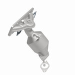 MagnaFlow 452010 carb manifold converter, side view of the turntable spin