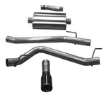 Corsa 20-25 Jeep Gladiator JT 3.6L Single Side Exit Cat-Back Exhaust System w/ Single 4in Black Tip
