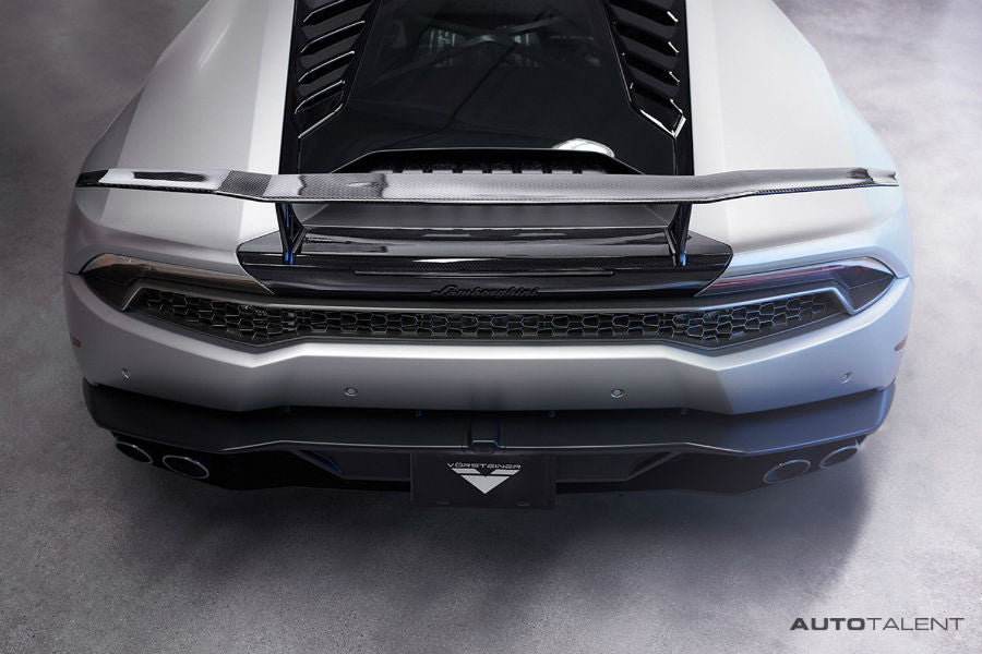 Vorsteiner Aero Wing Blade w/ Aluminum Uprights Carbon Fiber PP 2x2 Glossy LAMBORGHINI HURACAN VERONA EDIZIONE PROGRAM - autotalent