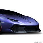 Vorsteiner Aero Front Bumper w/ Front Spoiler Carbon Fiber PP 2x2 Glossy LAMBORGHINI HURACAN NOVARA EDIZIONE PROGRAM - autotalent