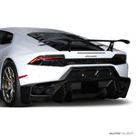 Vorsteiner Aero Rear Bumper w/ Rear Diffuser Carbon Fiber PP 2x2 Glossy LAMBORGHINI HURACAN NOVARA EDIZIONE PROGRAM - autotalent