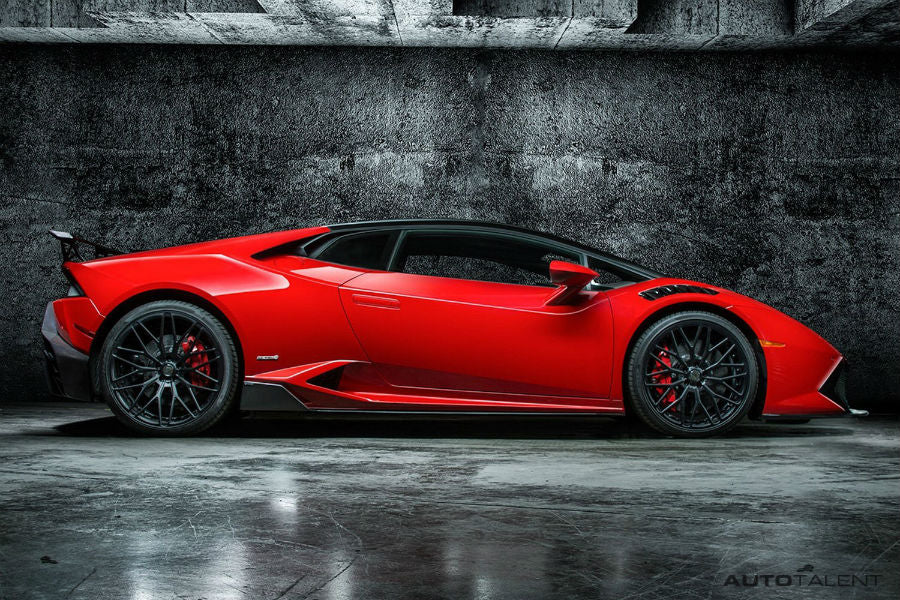 Vorsteiner Aero Side Blades Carbon Fiber PP 2x2 Glossy LAMBORGHINI HURACAN NOVARA EDIZIONE PROGRAM - autotalent