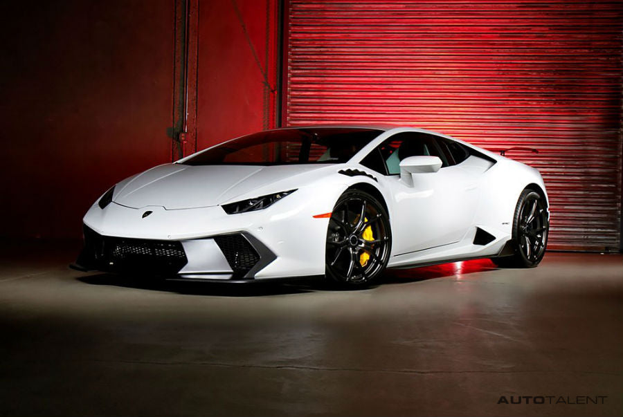 Vorsteiner Aero Front Fenders w/ Integrated Vents and Splash Sheilds Carbon Fiber PP 2x2 Glossy LAMBORGHINI HURACAN NOVARA EDIZIONE PROGRAM - autotalent