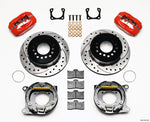 Wilwood Forged Dynalite P/S Park Brake Kit Drilled Red Chevy 12 Bolt-Spec 3.15in Bearing
