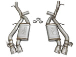aFe MACHForce XP 3in 304 SS Axle-Back Dual Exhaust (NPP) w/ Polished Tips 16-17 Camaro SS V8-6.2L