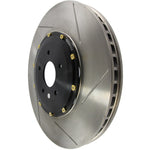 StopTech 09-11 Nissan GT-R Front Left Slotted Bare Iron 380x34mm AeroRotor Kit